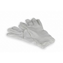 Une paire de gants en coton pour le montage d'accessoires sensibles