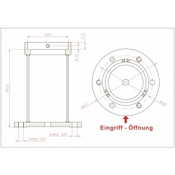 Allonge colonne sans platine SSP III